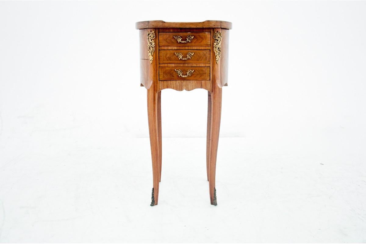 Louis Philippe Bedside Tables with Marble Top, France, 1900s