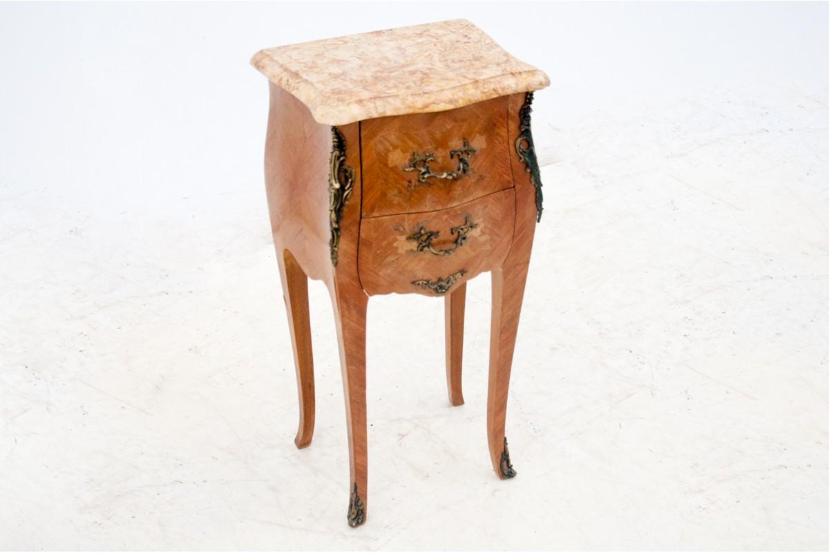 Louis Philippe Bedside Tables with Marble Top, France, 1910s