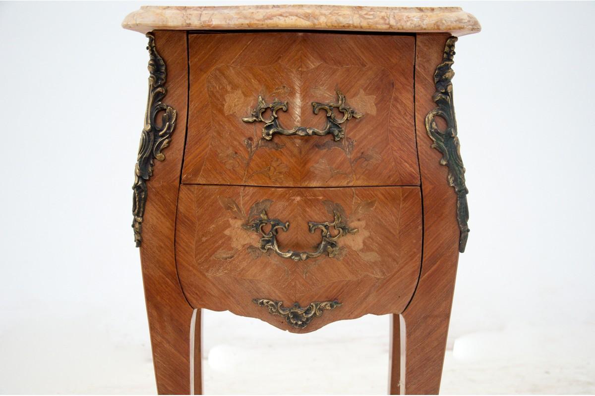Early 20th Century Bedside Tables with Marble Top, France, 1910s