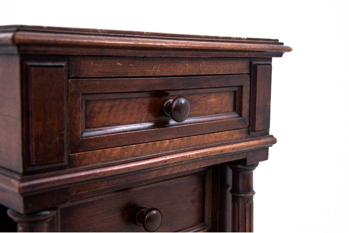 Bedside Tallboy Chest of Drawers, France, Early 20th Century In Good Condition In Chorzów, PL