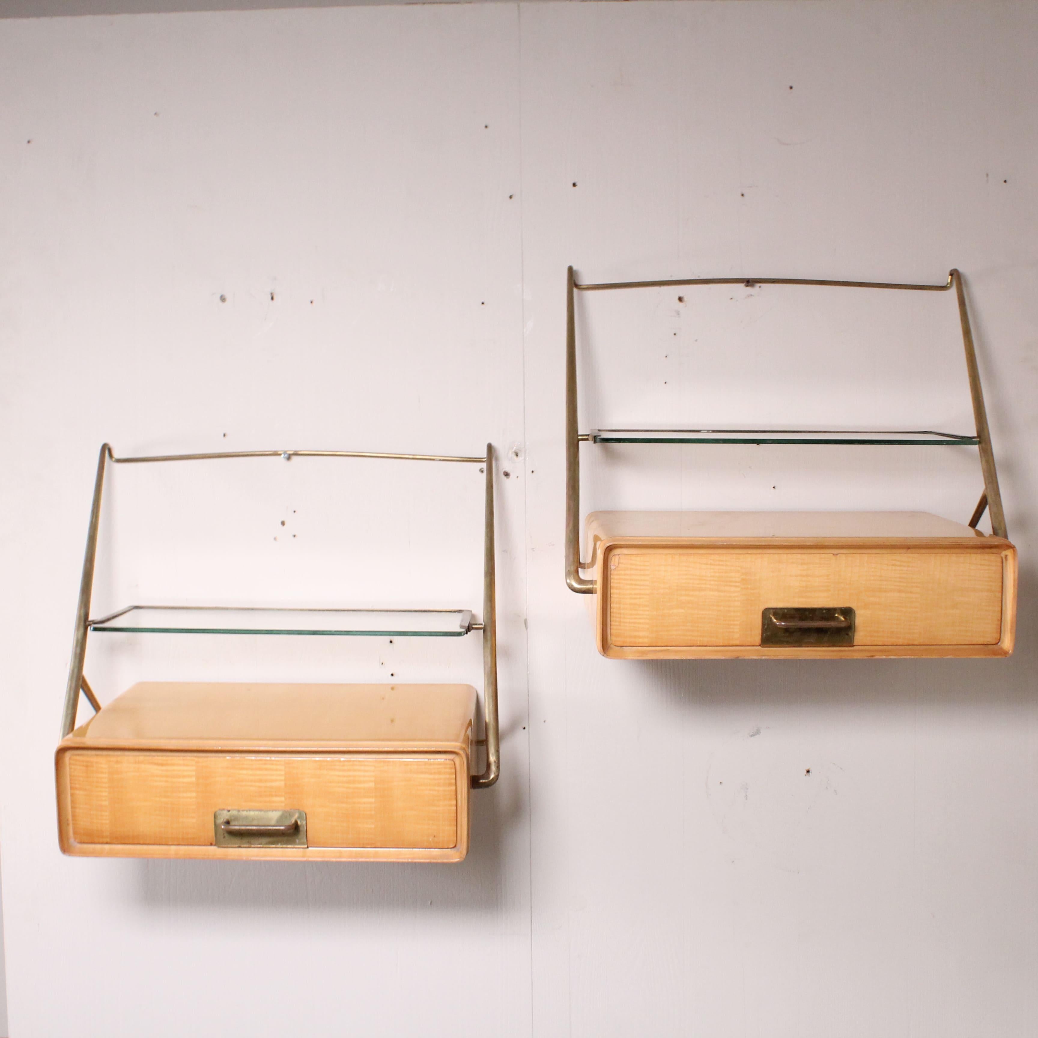 Bedsides by Silvio Cavatorta, Italy, 50s For Sale 1