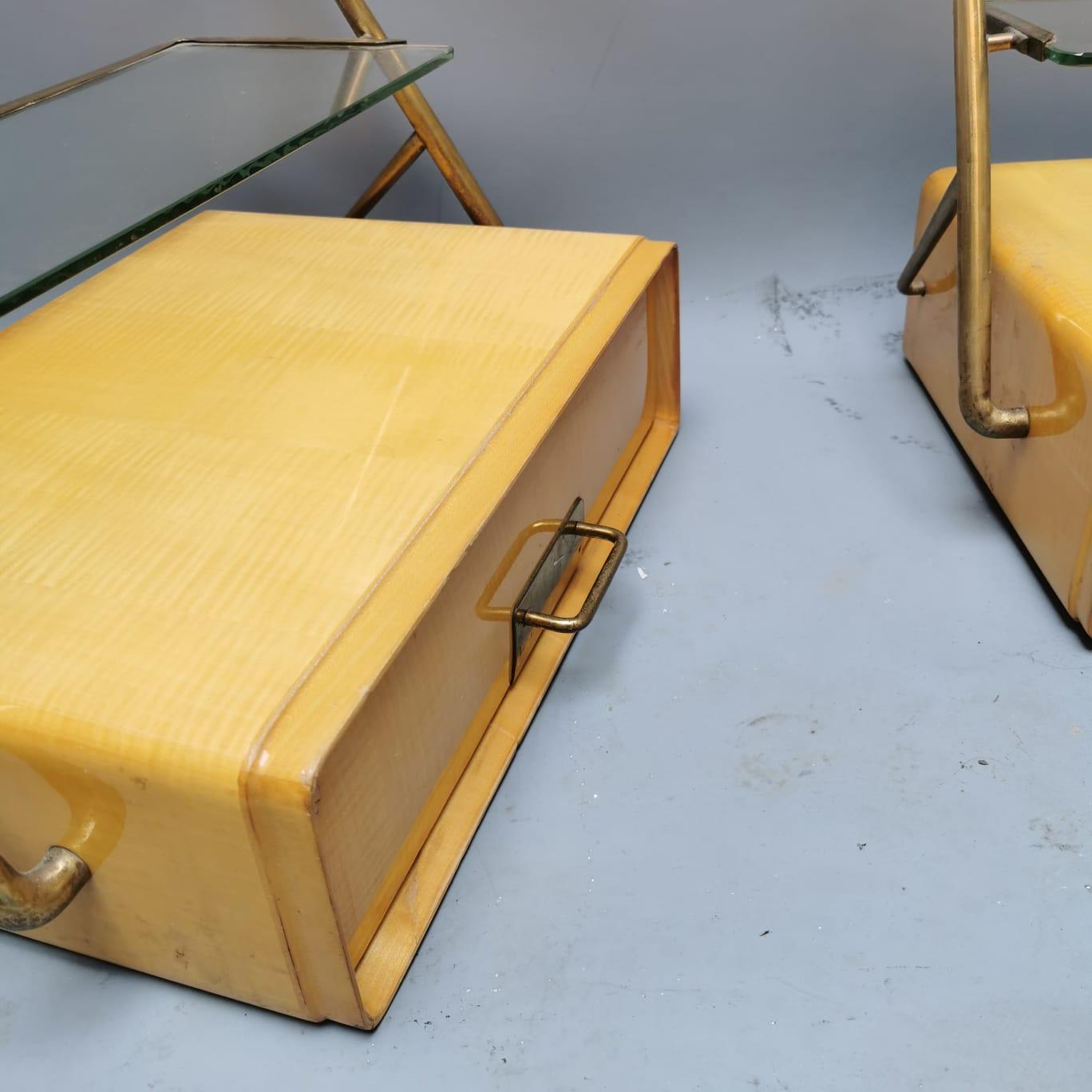 Bedsides by Silvio Cavatorta, Italy, 50s For Sale 2