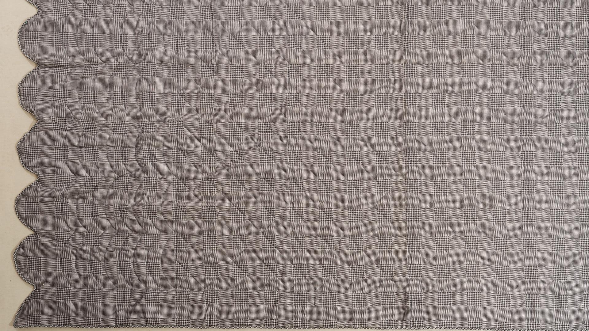 Italian Bedspread Quilt in Prince of Galles Fabric For Sale