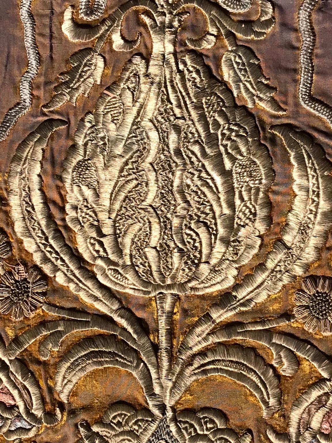 antique gold embroidery