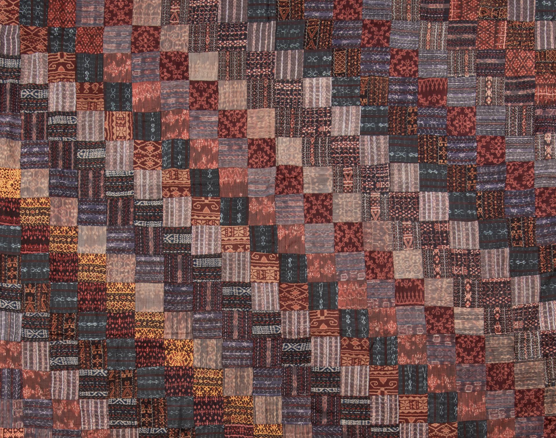 Indonesian Ikat Textiles for a Bedspread For Sale
