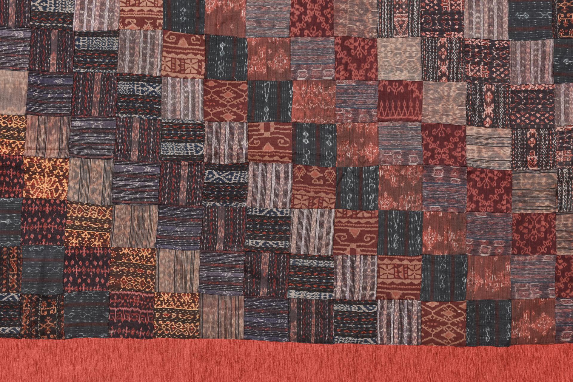 Hand-Woven Ikat Textiles for a Bedspread For Sale