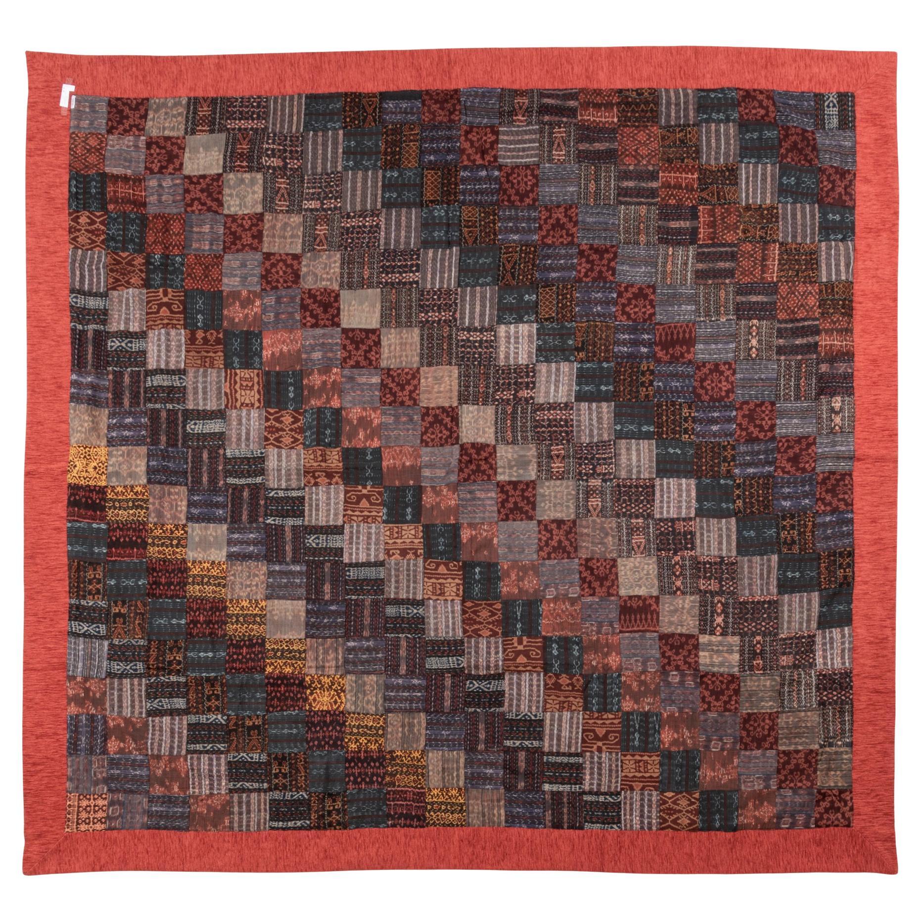 Bedspread with Ikat Textiles