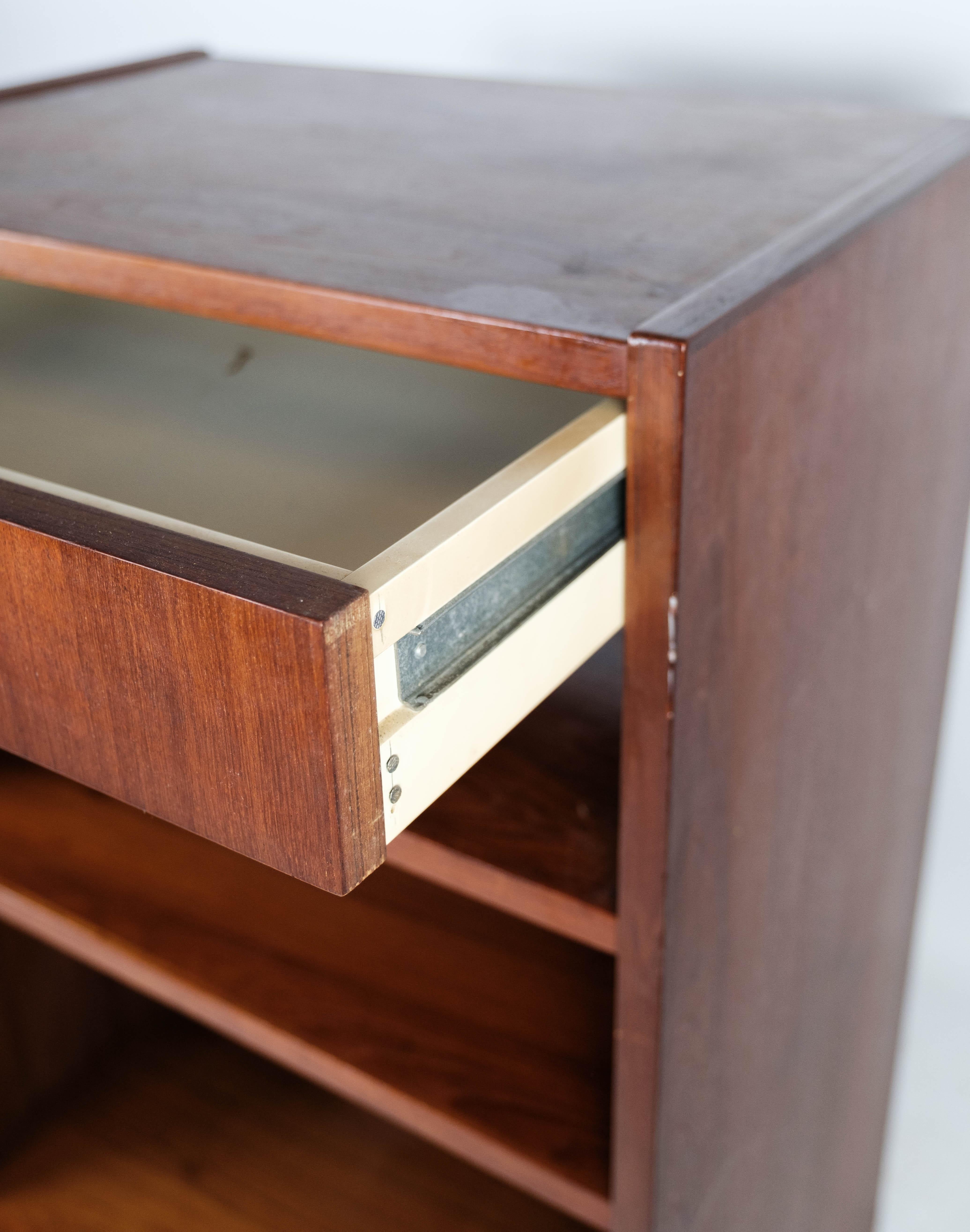 Mid-20th Century Bedtable in Teak of Danish Design from the 1960s For Sale