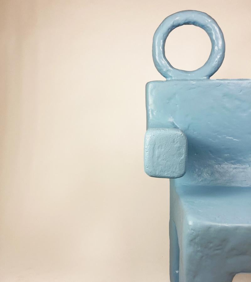 Post-Modern Bee Boo Bop Chair in Gypsum & Fiberglass by Brent Warr Studios For Sale