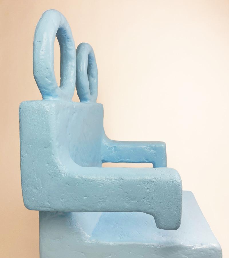 American Bee Boo Bop Chair in Gypsum & Fiberglass by Brent Warr Studios For Sale