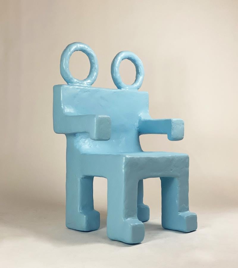 Contemporary Bee Boo Bop Chair in Gypsum & Fiberglass by Brent Warr Studios For Sale
