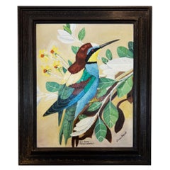 Bee Eater Oil On Board by Gordon Bryant