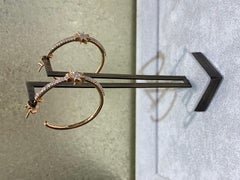 Bee Goddess 14 Karat Rose Gold, 0.77 Carat Diamond Venus Star Earrings