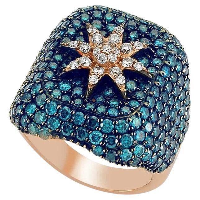 Bee Goddess Blue Diamond Venus Champion Ring For Sale