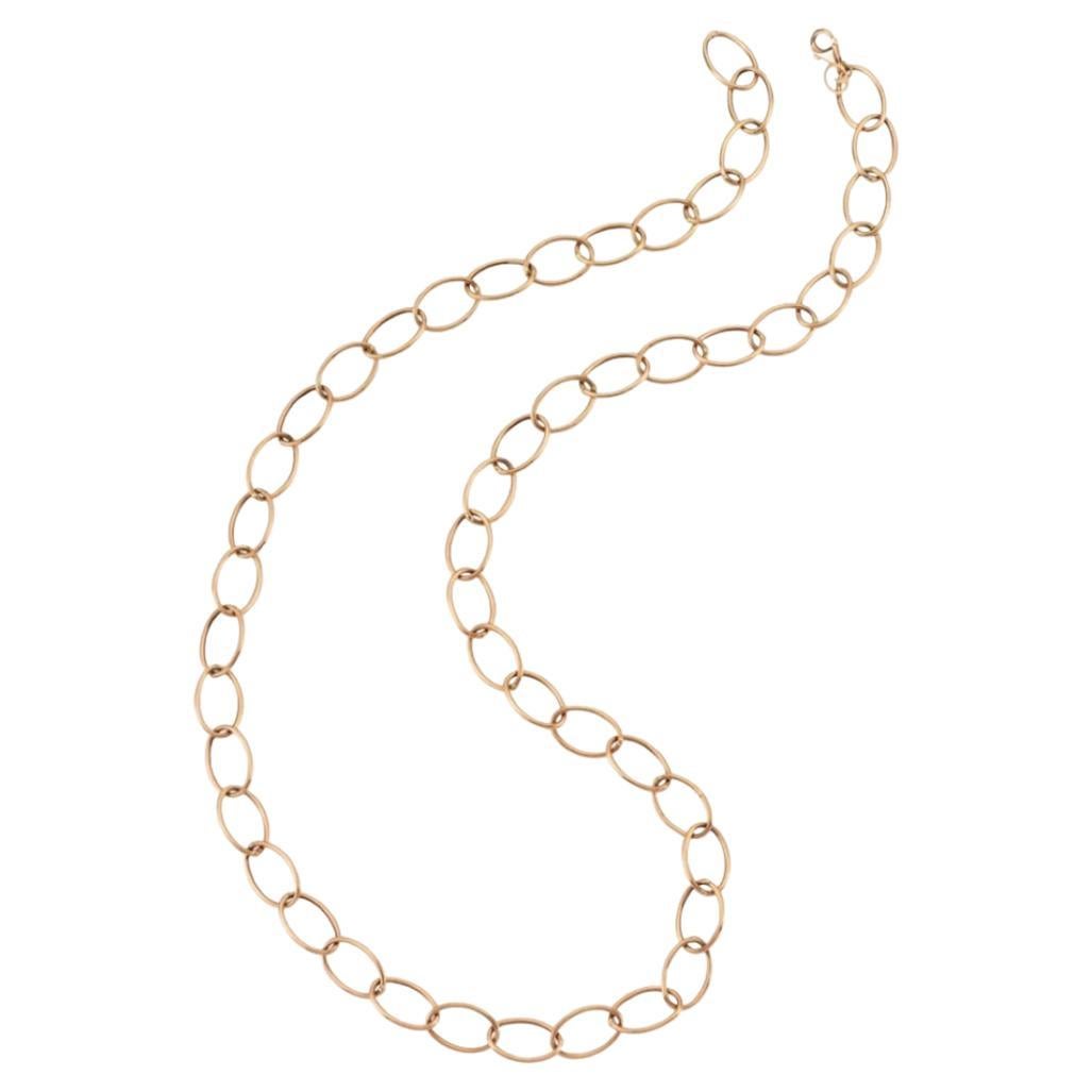 Women's or Men's Bee Goddess Rose Gold Chain Necklace 95cm For Sale