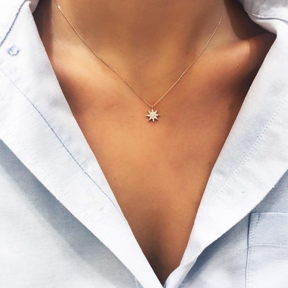 The Venus Star Necklace in all white diamonds is an irrevocable talisman; a reminder of new beginnings, hope and inspiration. Complimenting all style and design tastes, it is a timeless piece that cherishes any occasion.

Set in 0.32 carat white