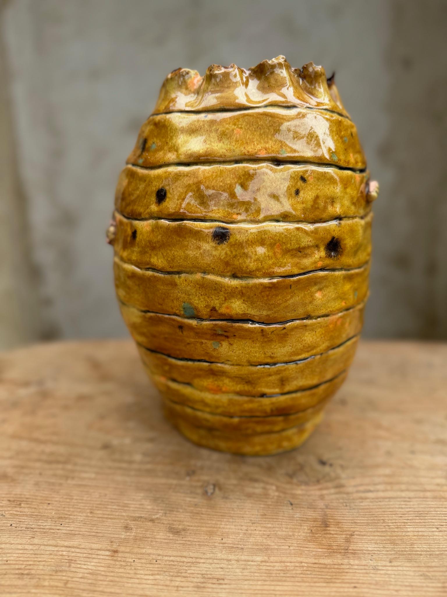 Tarro de cerámica Colmena siglo XX en venta