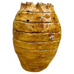 Bee Hive Ceramic Jar