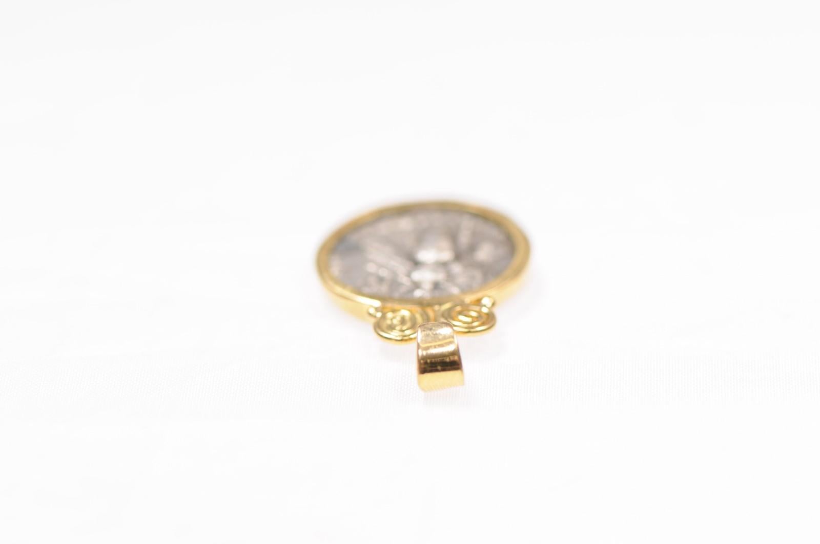 Bee Pendent w/ Gold Swirl Motif (pendant only) For Sale 1