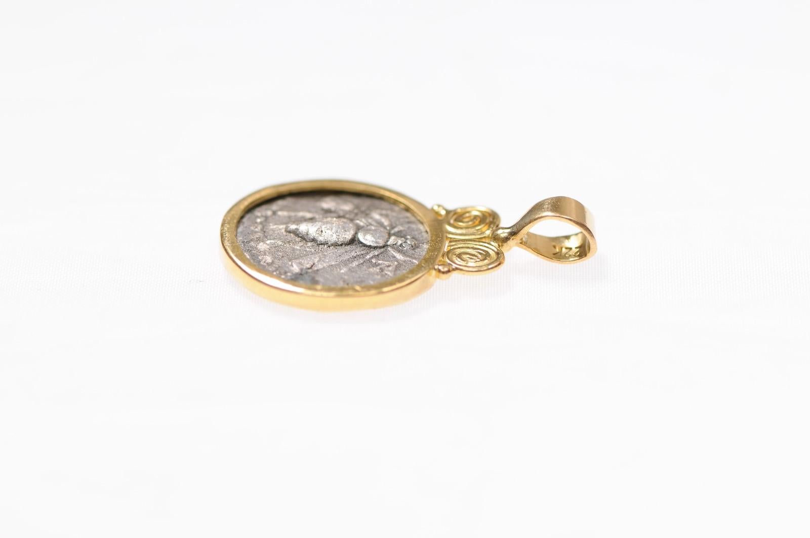 Bee Pendent w/ Gold Swirl Motif (pendant only) For Sale 3