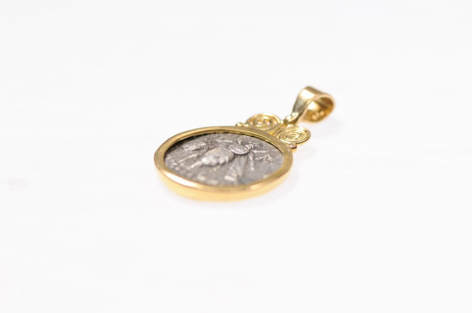 Bee Pendent w/ Gold Swirl Motif (pendant only) For Sale 4