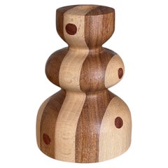 Hêtre et cumaru, bougeoir à 5 bougies par Romain des Bois