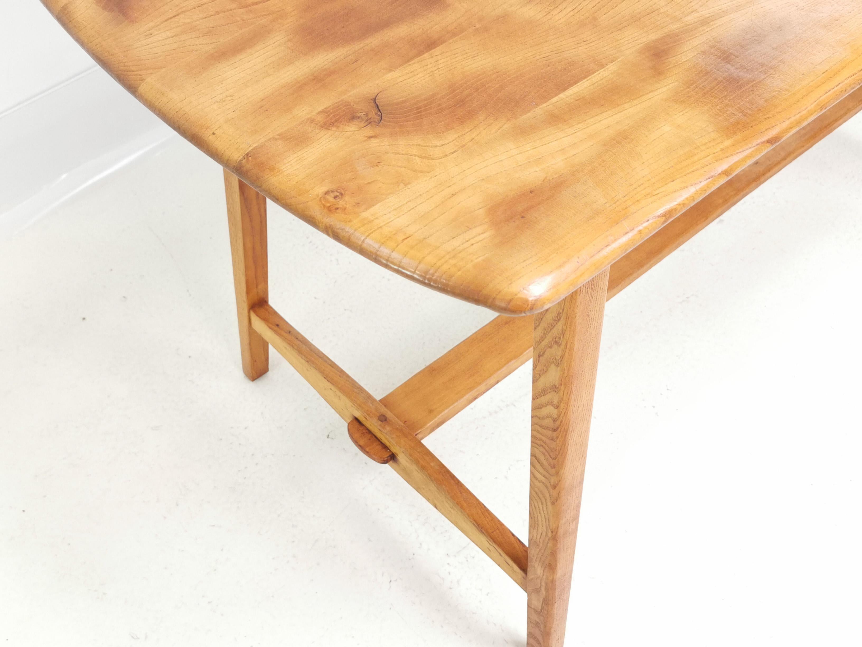 British Beech and Elm CC41 Ercol Utility Mid Century Dining Table