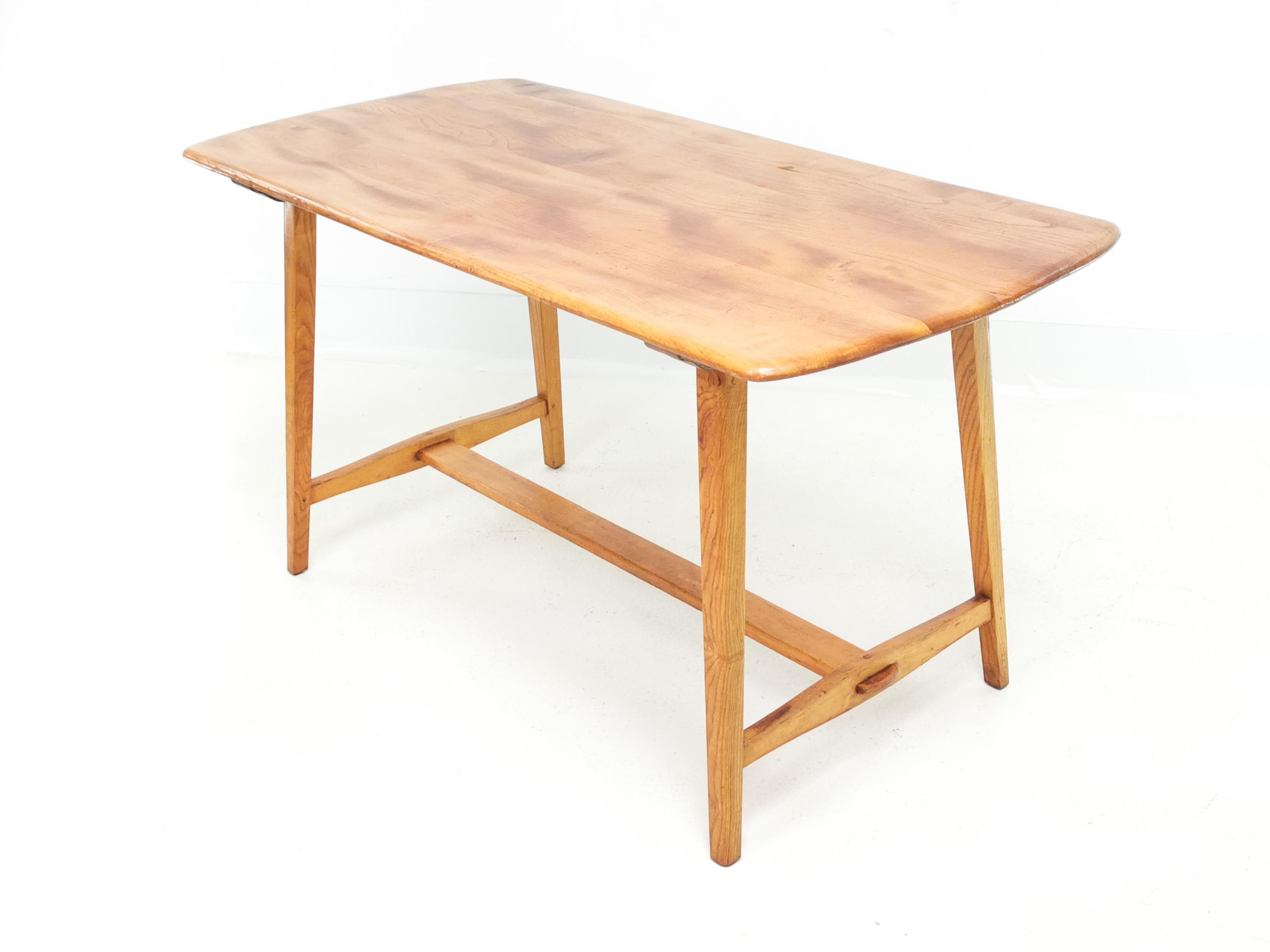 20th Century Beech and Elm CC41 Ercol Utility Mid Century Dining Table