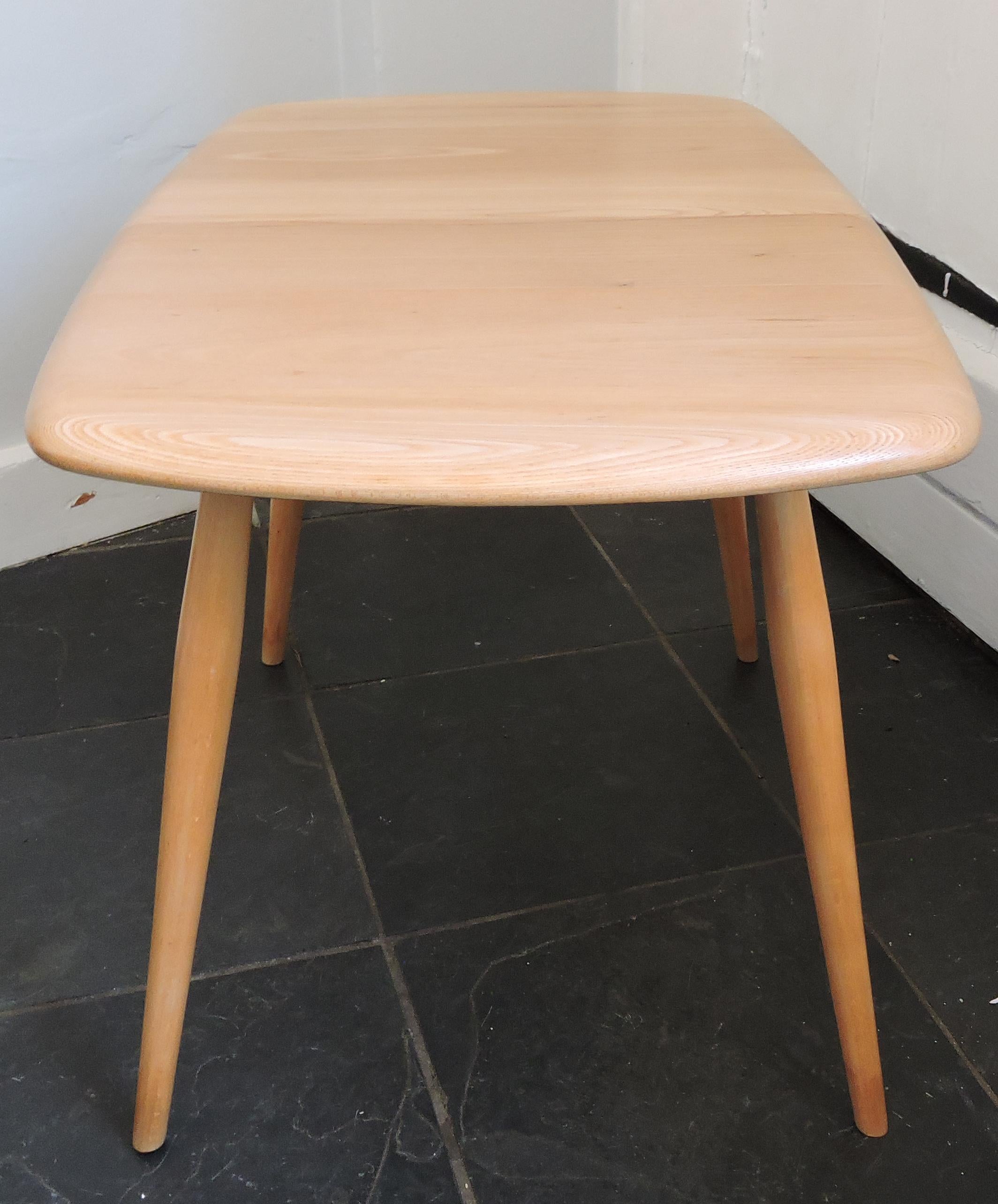 Late 20th Century Beech and Elm Side Table from Ercol, 1970s For Sale