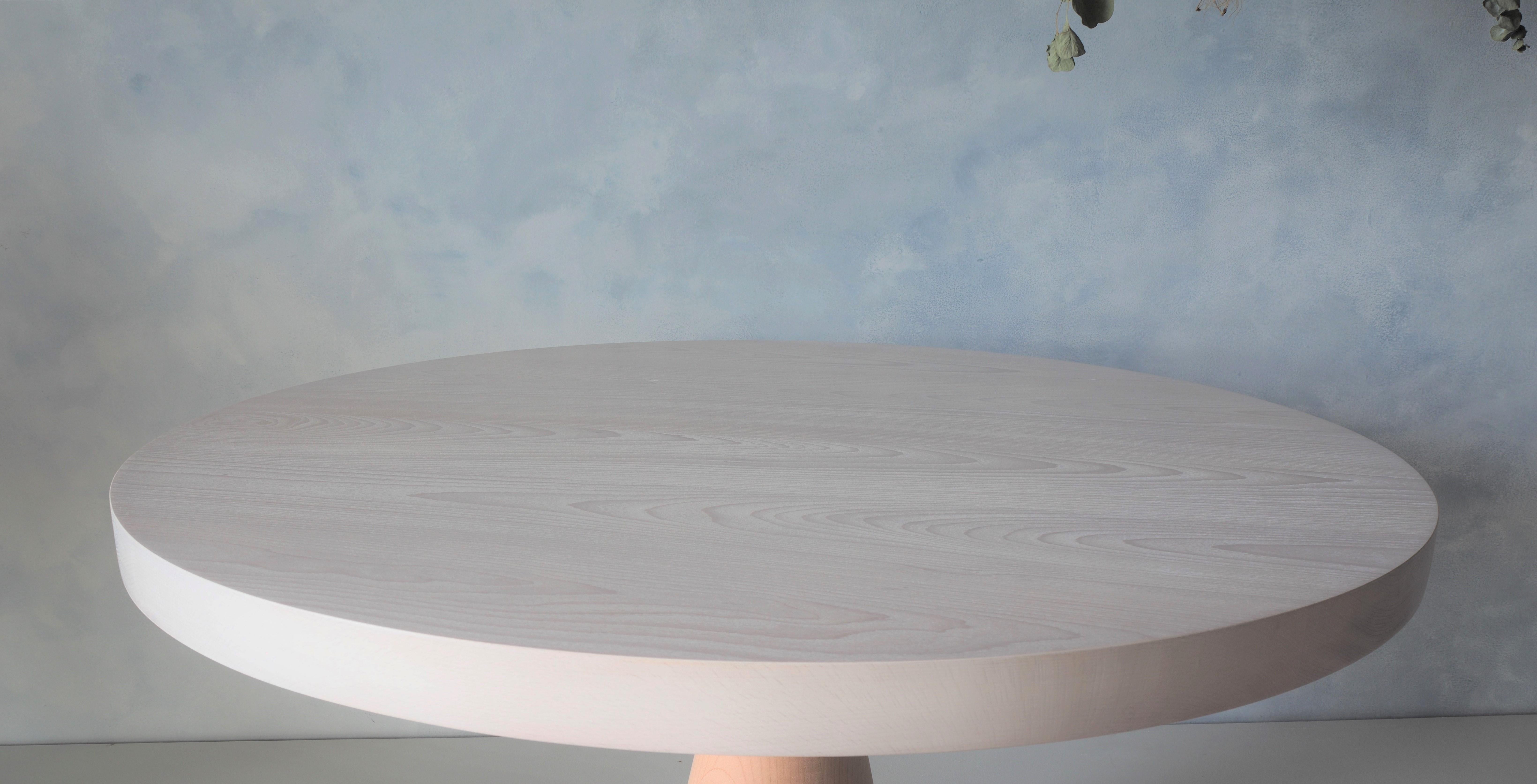 Beech and Maple Dining Table by MSJ Furniture Studio In New Condition In Vancouver, BC