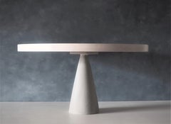 Beech and Oxidised Maple Round Coffee Table by MSJ Furniture Studio