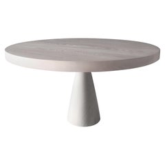 Beech and Oxidised Maple Round Coffee Table by MSJ Furniture Studio