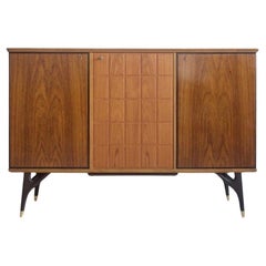 Beech and Teak Wood Sideboard by Tabergs Mobler