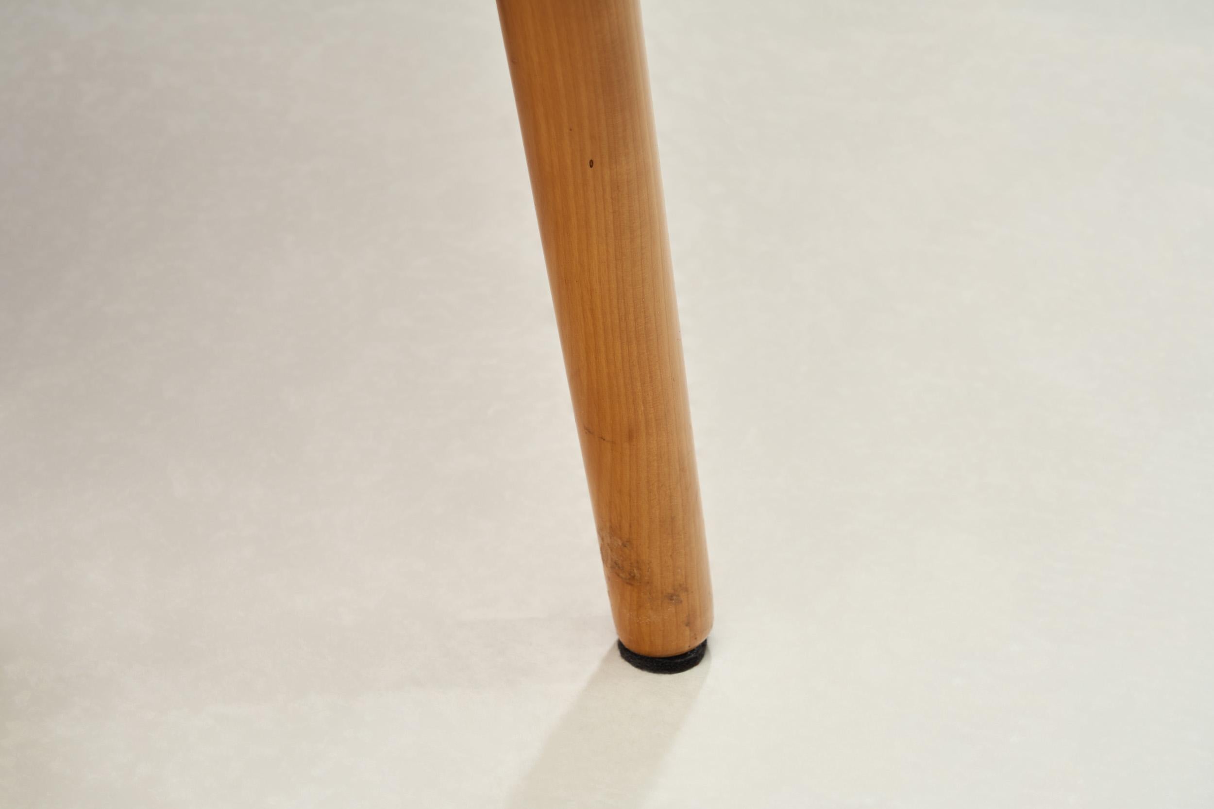 Panchina in legno di Beeche e Teak, Europa, metà del XX secolo in vendita 10