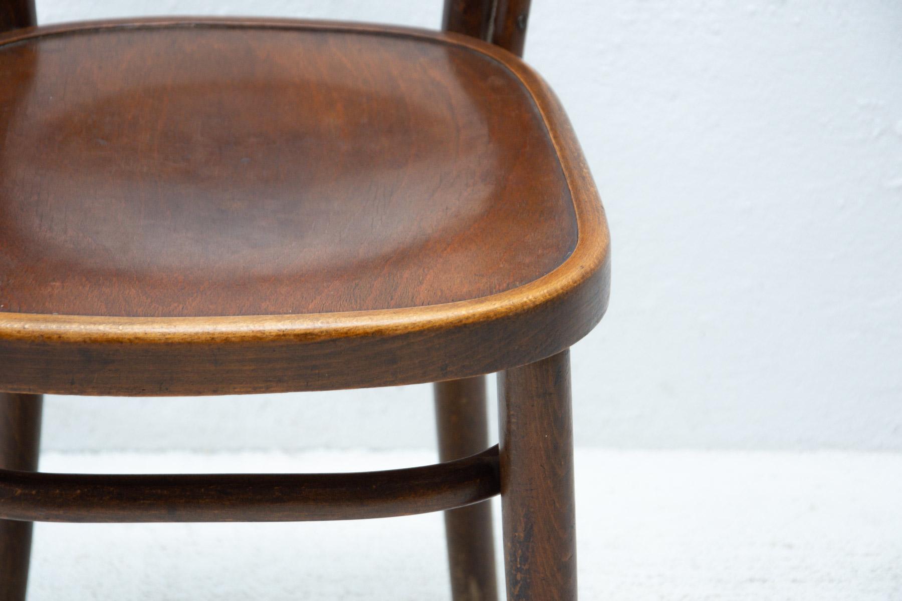 Beech Bentwood Chair by Bernkop, 1930´S For Sale 8