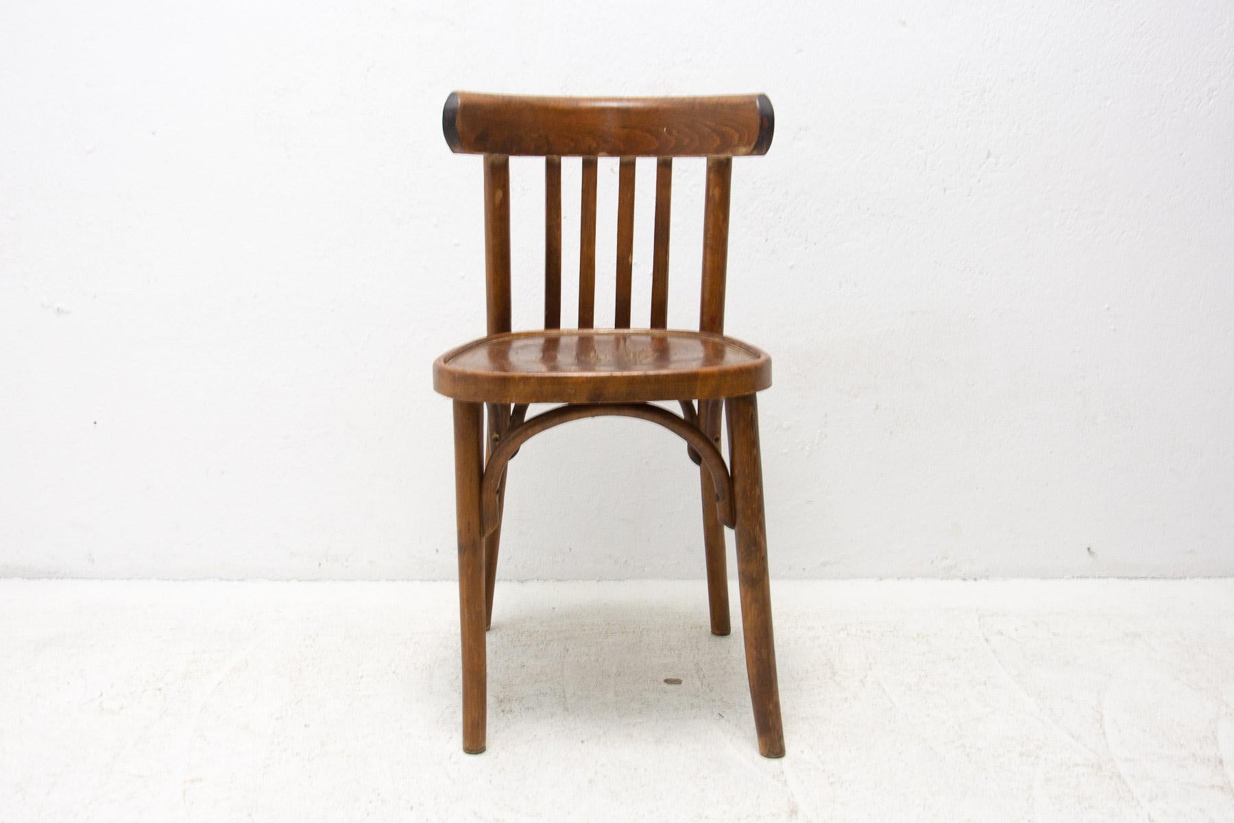 Beech bentwood Chair from Thonet, 1950´s 3
