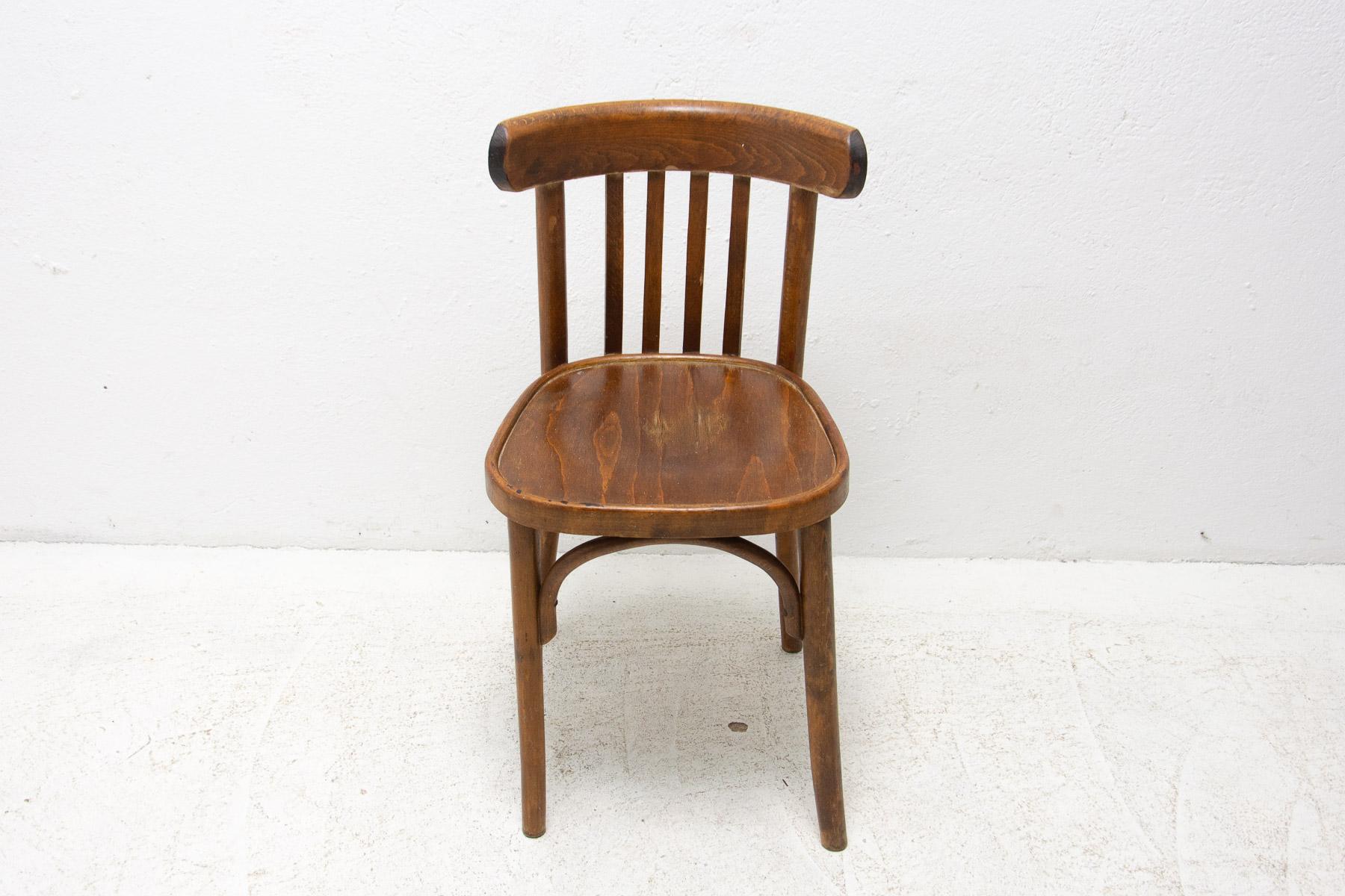 Beech bentwood Chair from Thonet, 1950´s 4