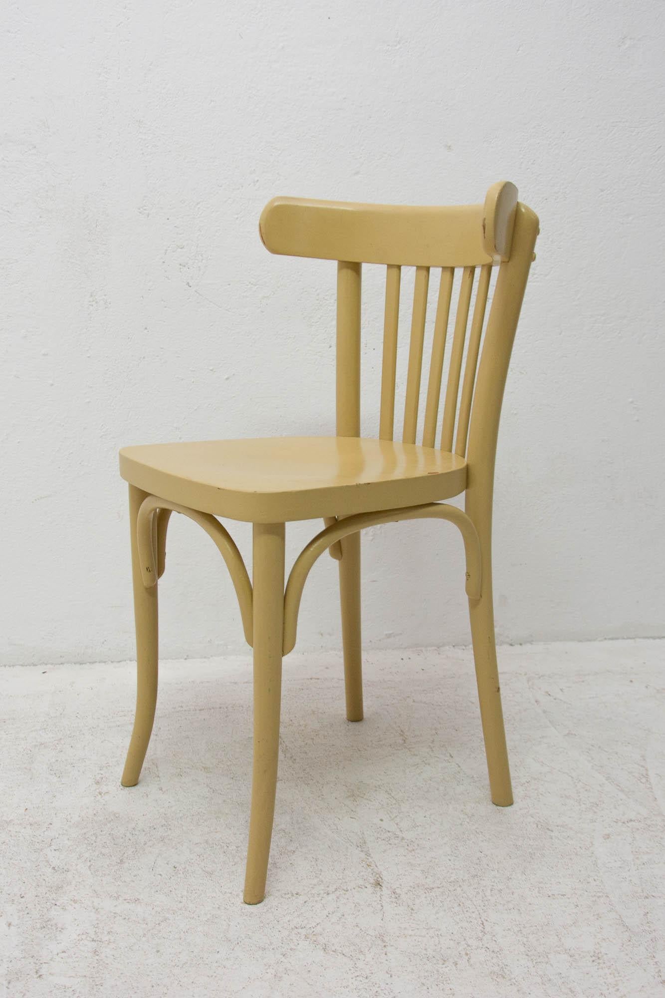 20th Century Beech Bentwood Chair from Thonet, 1950s