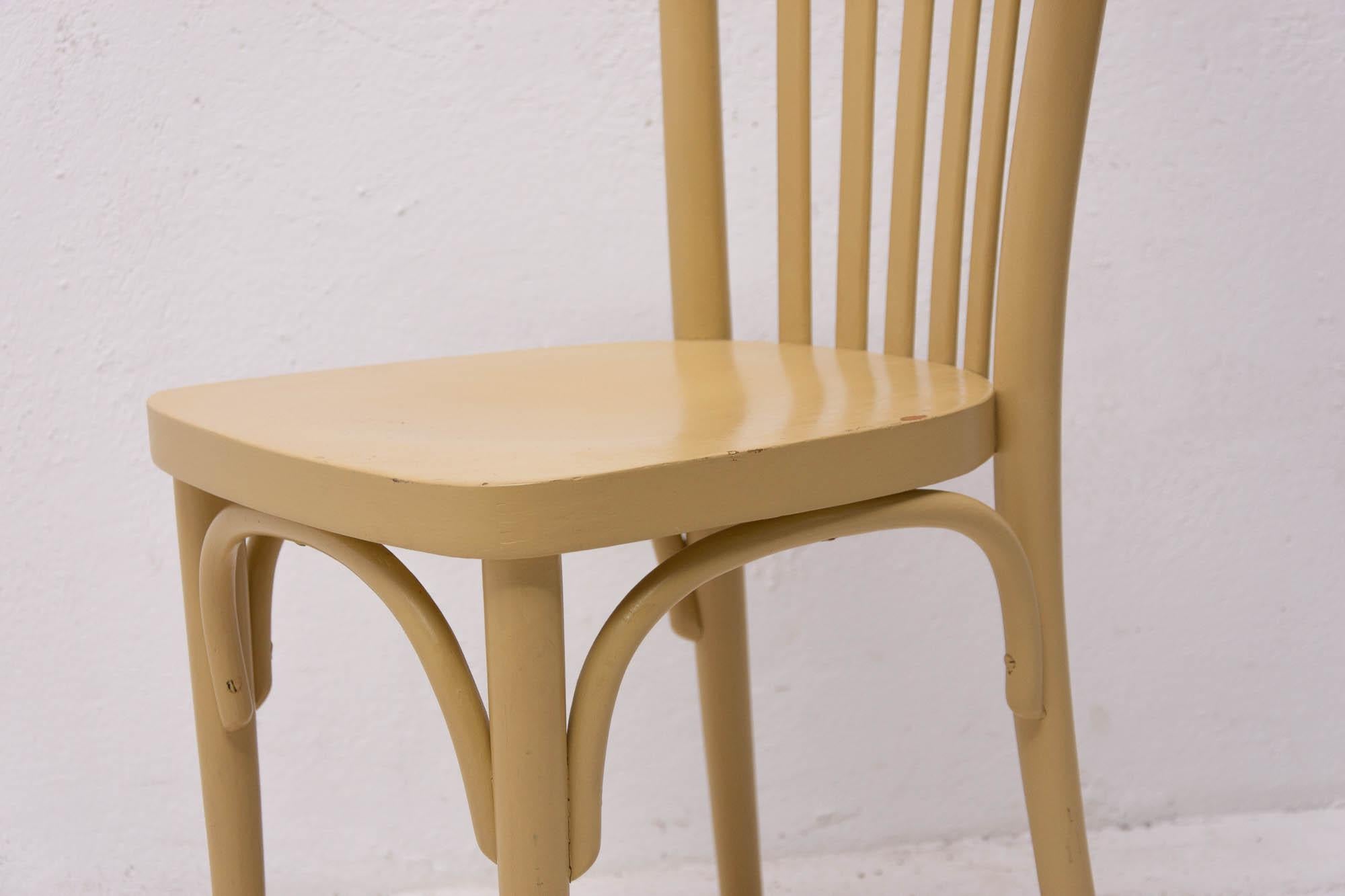 Beech Bentwood Chair from Thonet, 1950s 1