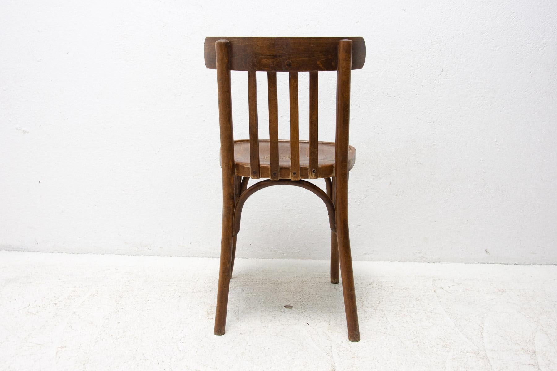 Wood Beech bentwood Chair from Thonet, 1950´s