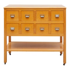 Vintage Beech Cabinet with Drawers 1970s, Belgium