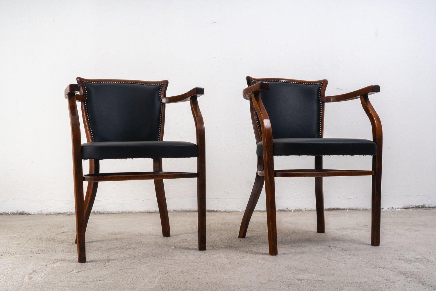 Autrichien Chaises en hêtre d'Adolf Loos pour Thonet en vente