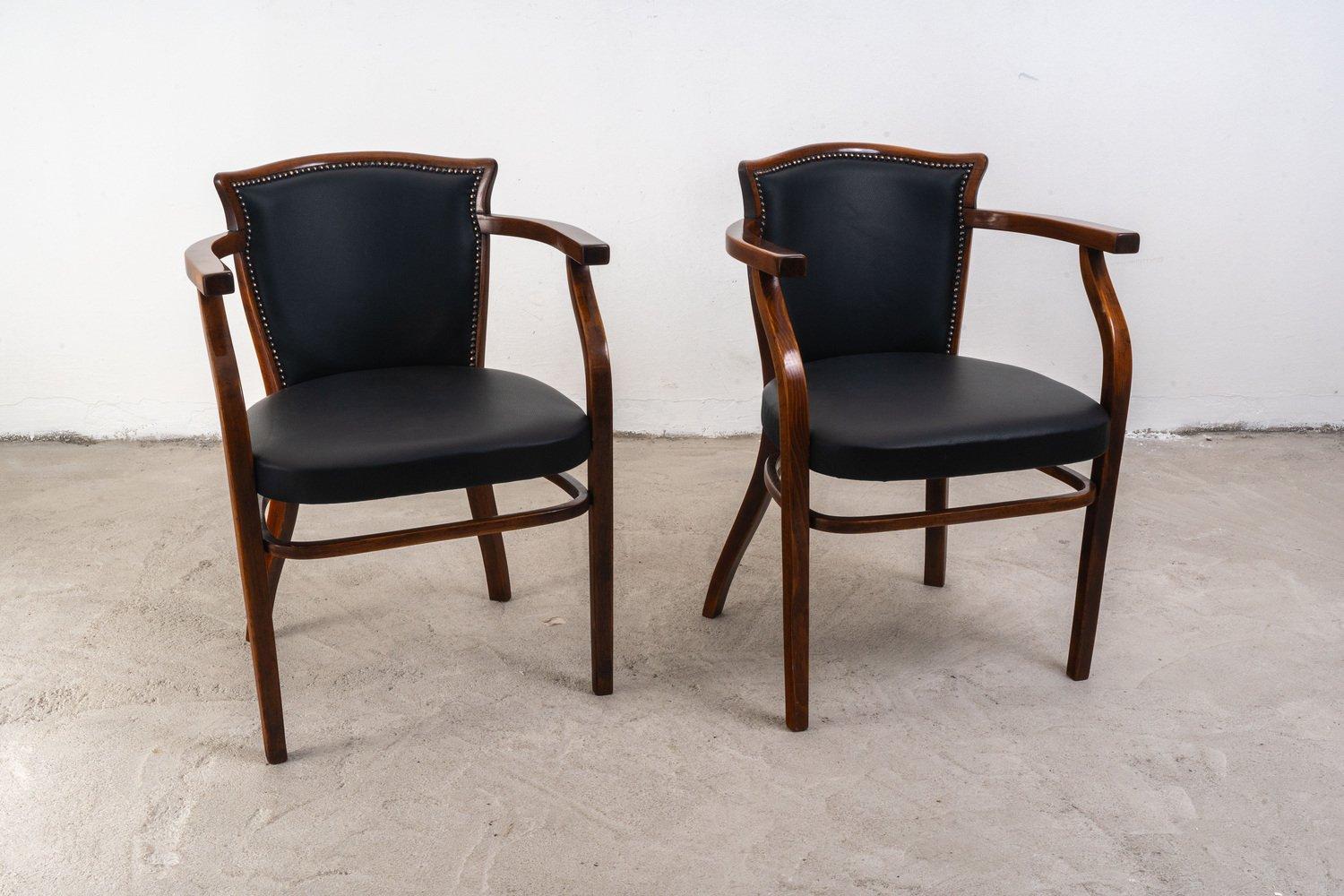 Fait main Chaises en hêtre d'Adolf Loos pour Thonet en vente