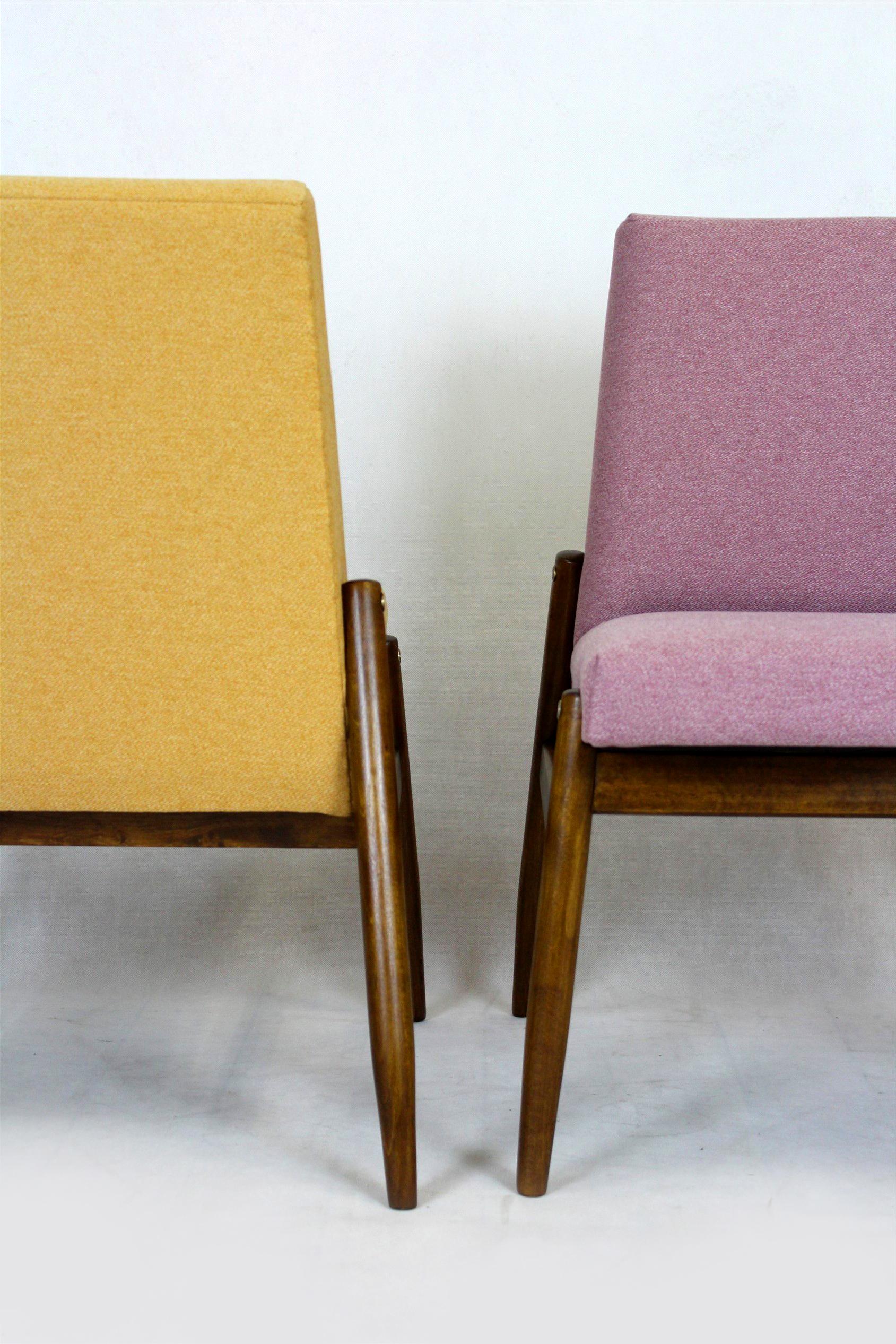 Beech Chairs from Zamojskie Fabryki Mebli, 1960s, Set of 4 For Sale 4