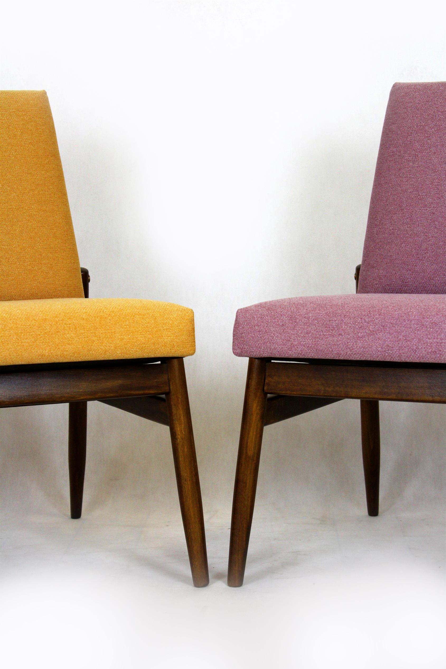 Beech Chairs from Zamojskie Fabryki Mebli, 1960s, Set of 4 For Sale 10