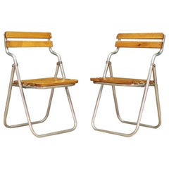 Beech Chairs Retro Vintage Danish Design, 1970s