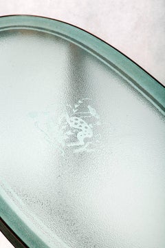 Beech Coffee Table with a Glass Top, Denmark, 1940s