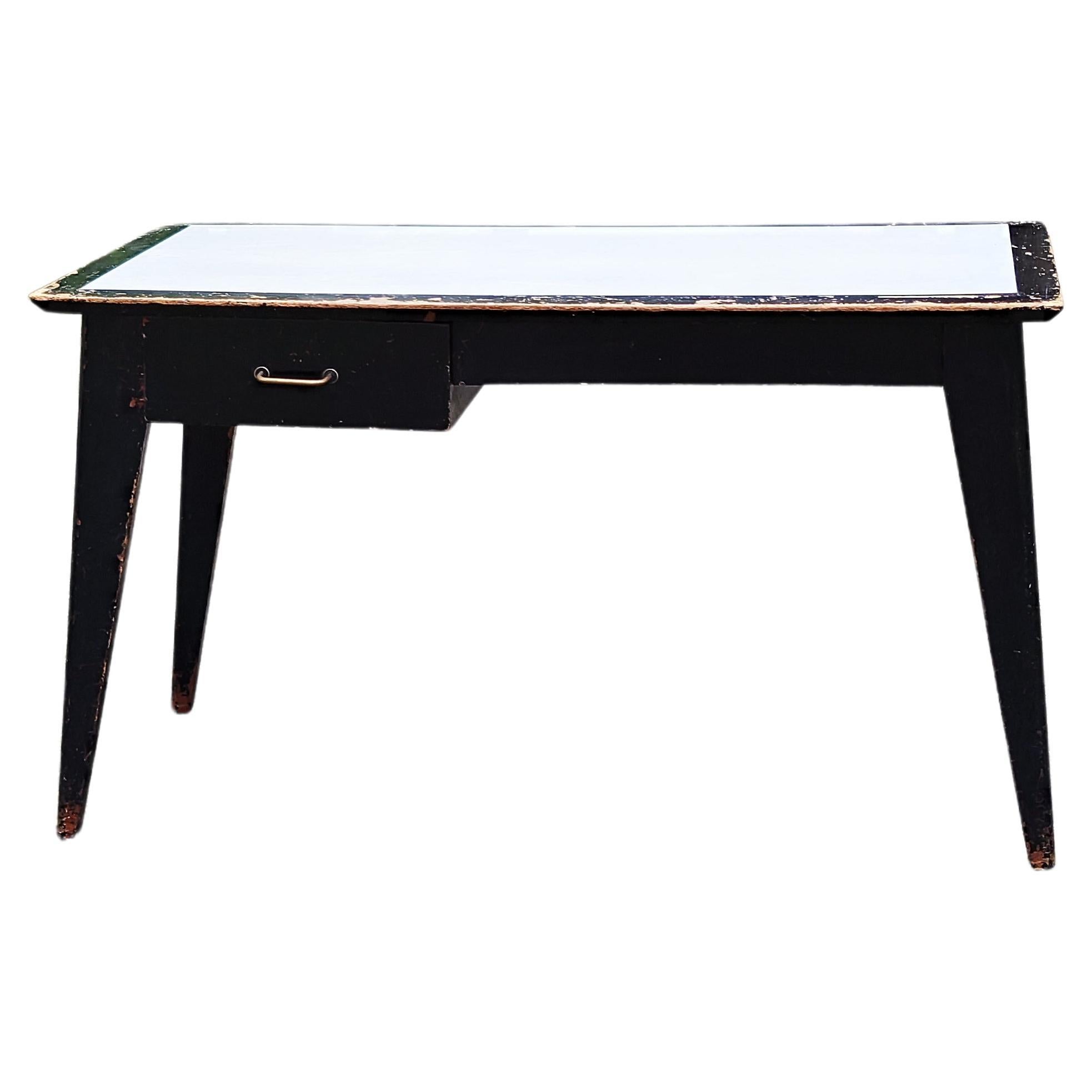 Beech Desk University Residence in France, Jean Zay, 1950, Roger Landault For Sale