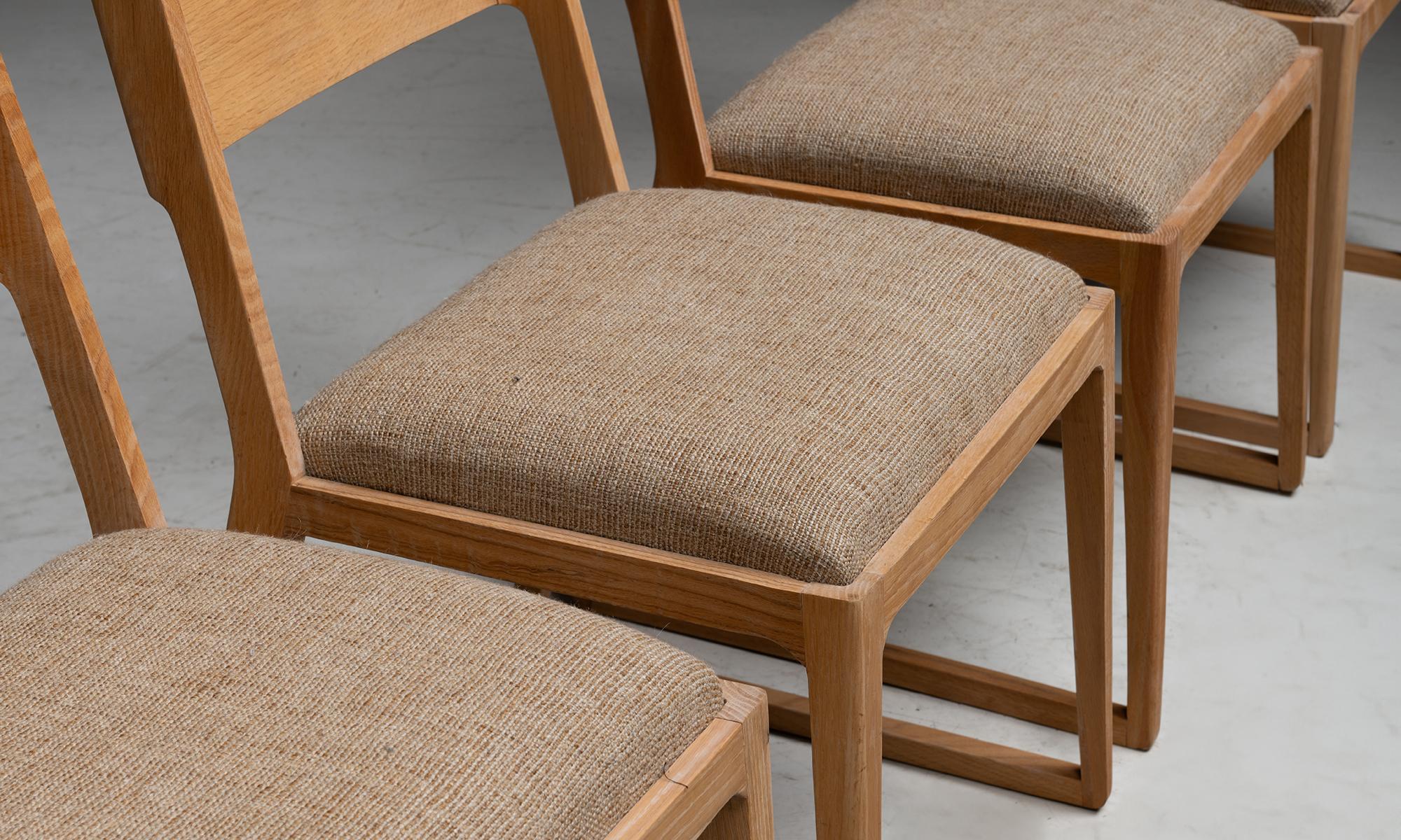 20th Century Beech Dining Chairs, Spain circa 1970 For Sale