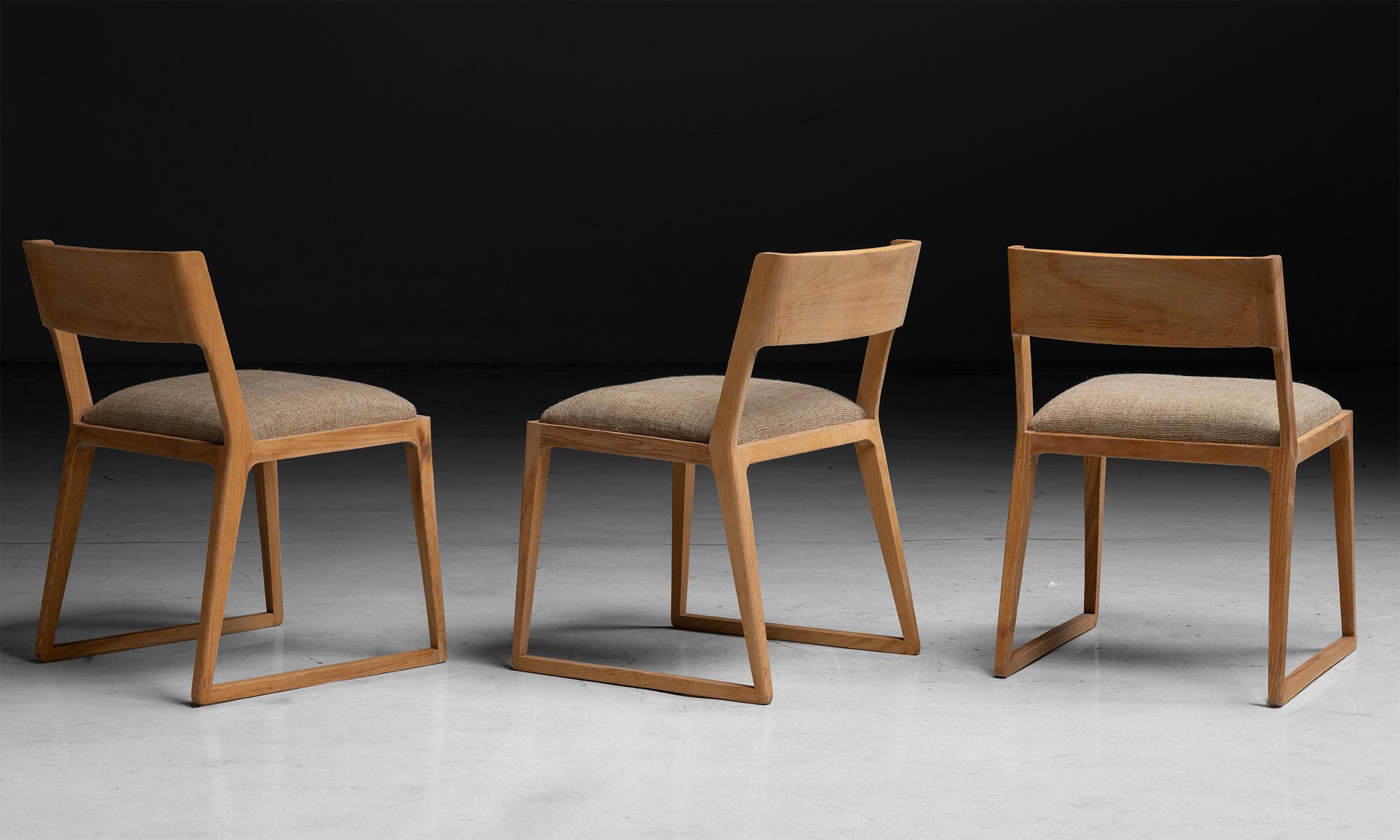 Beech Dining Chairs, Spain circa 1970 For Sale 2